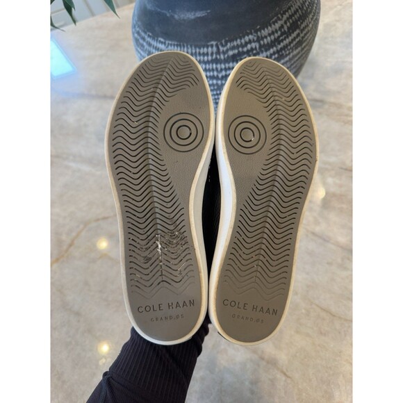 Cole Haan Womens Nantucket Loafer Size 5.5 Black Leather Flat Penny Boat - Picture 8 of 15